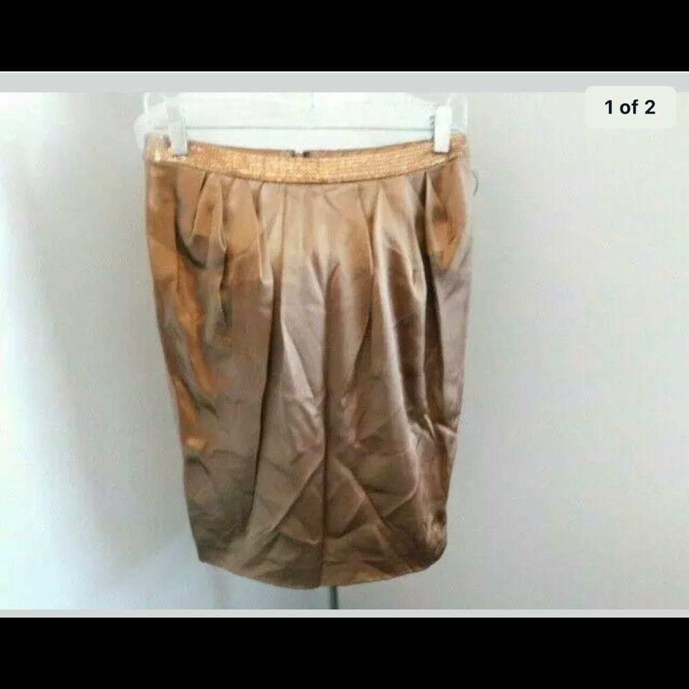 NWOT Catherine Marc Valvo silk skirt
